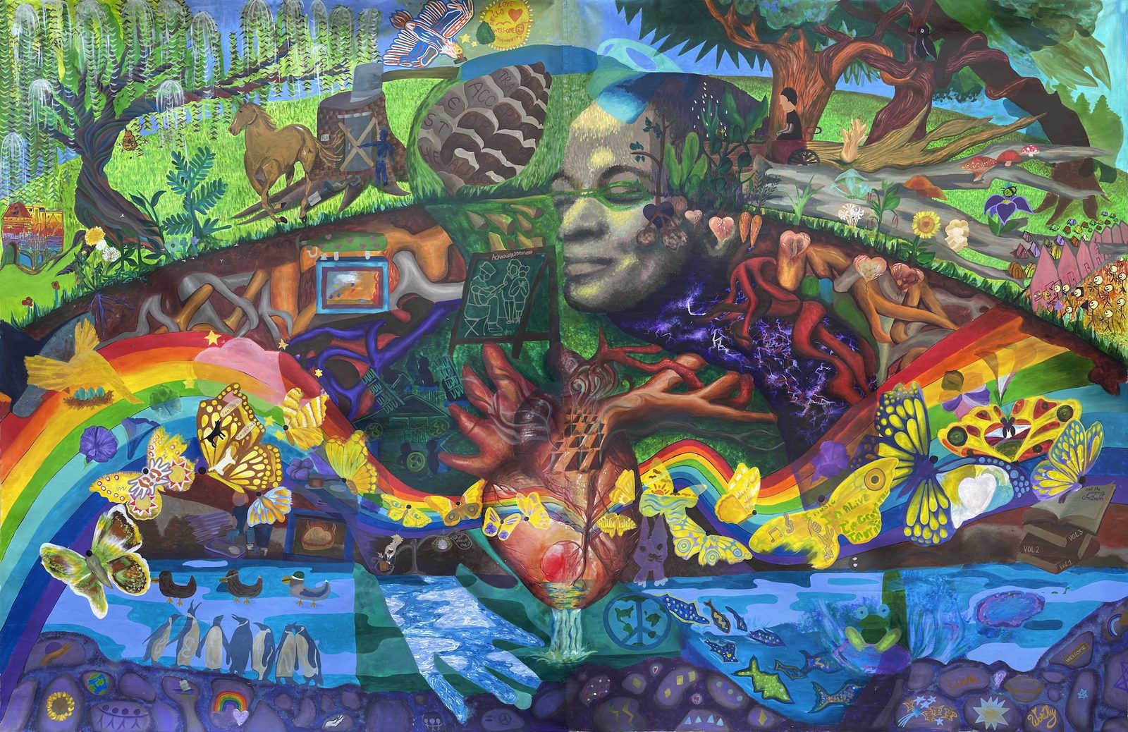 The finished Sanctuary painting